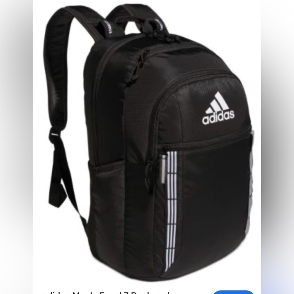 Adidas Black and White Men's Backpack
